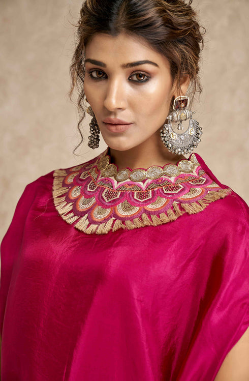 Triangular Cape with Dhoti Pants