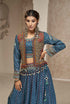 32-Kali Skirt with Full Sleeve Blouse and Embroidered Jacket