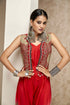 Embroidered Jacket with Shaded Dhoti Jumpsuit