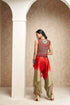 Embroidered Jacket with Shaded Dhoti Jumpsuit