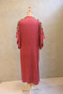 Maroon Bandhej Kaftan With Knot