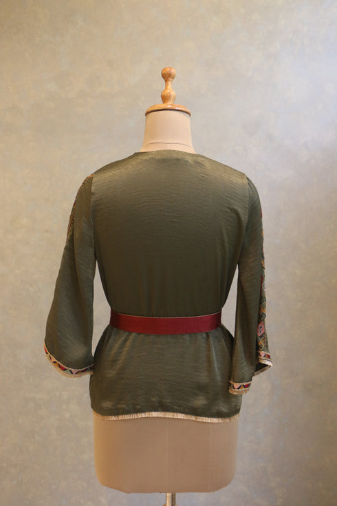 Jacket With Embroidery Sleeves