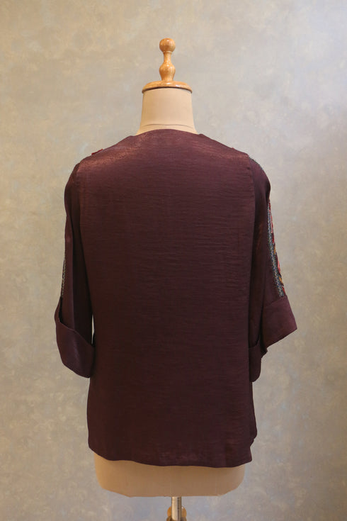 Dhoti Set With Heavily Embroidered Yoke