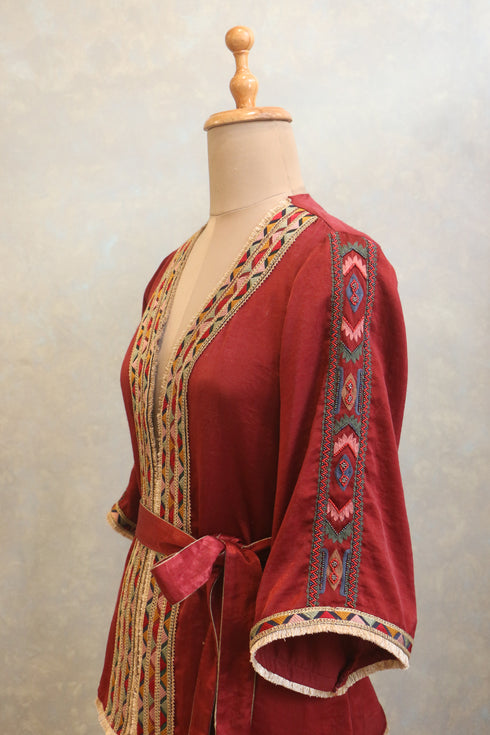 Jacket With Embroidery Sleeves