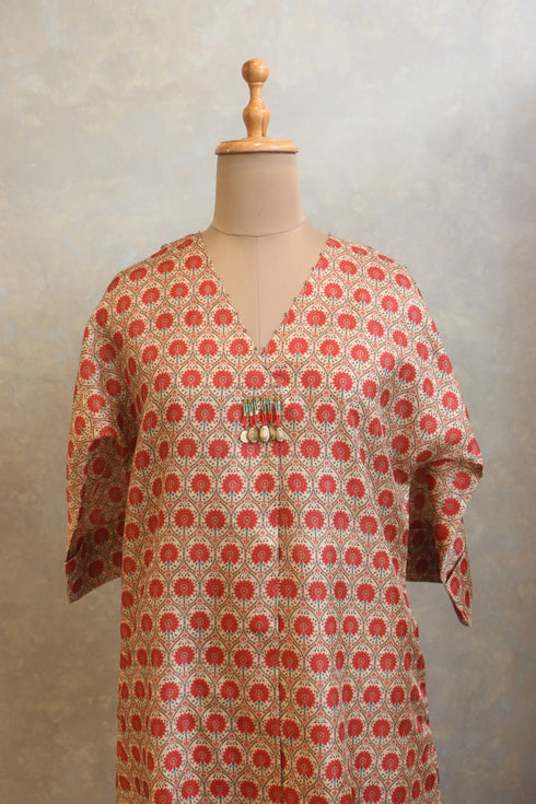 Lightly Embellished Neck Tunic