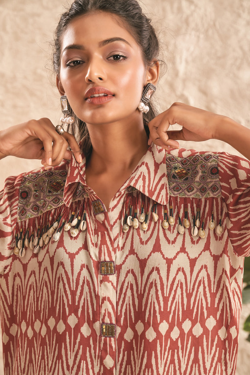 Aditi Somani Ethnic Jumpsuit With Jacket Sea Green Silk Chanderi