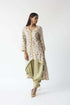 Embroidered High-Low Kurti With Dhoti