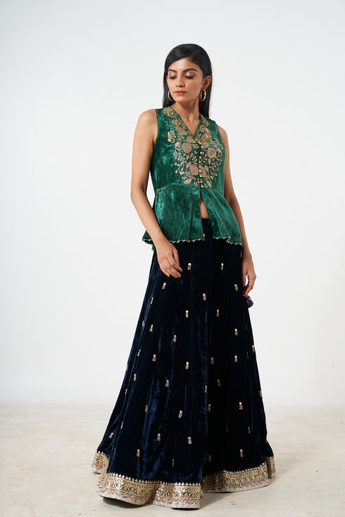 Ghaghara With Peplum Top