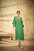 Green Bandhani Straight Cut Tunic