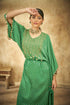 Green Bandhani Straight Cut Tunic