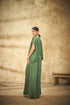 Olive Green Bandhani Cape