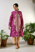 Purple embroidered jacket & jaal embroidery allover with ari motif