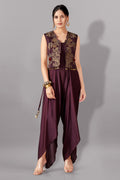 Short jacket with jumpsuit