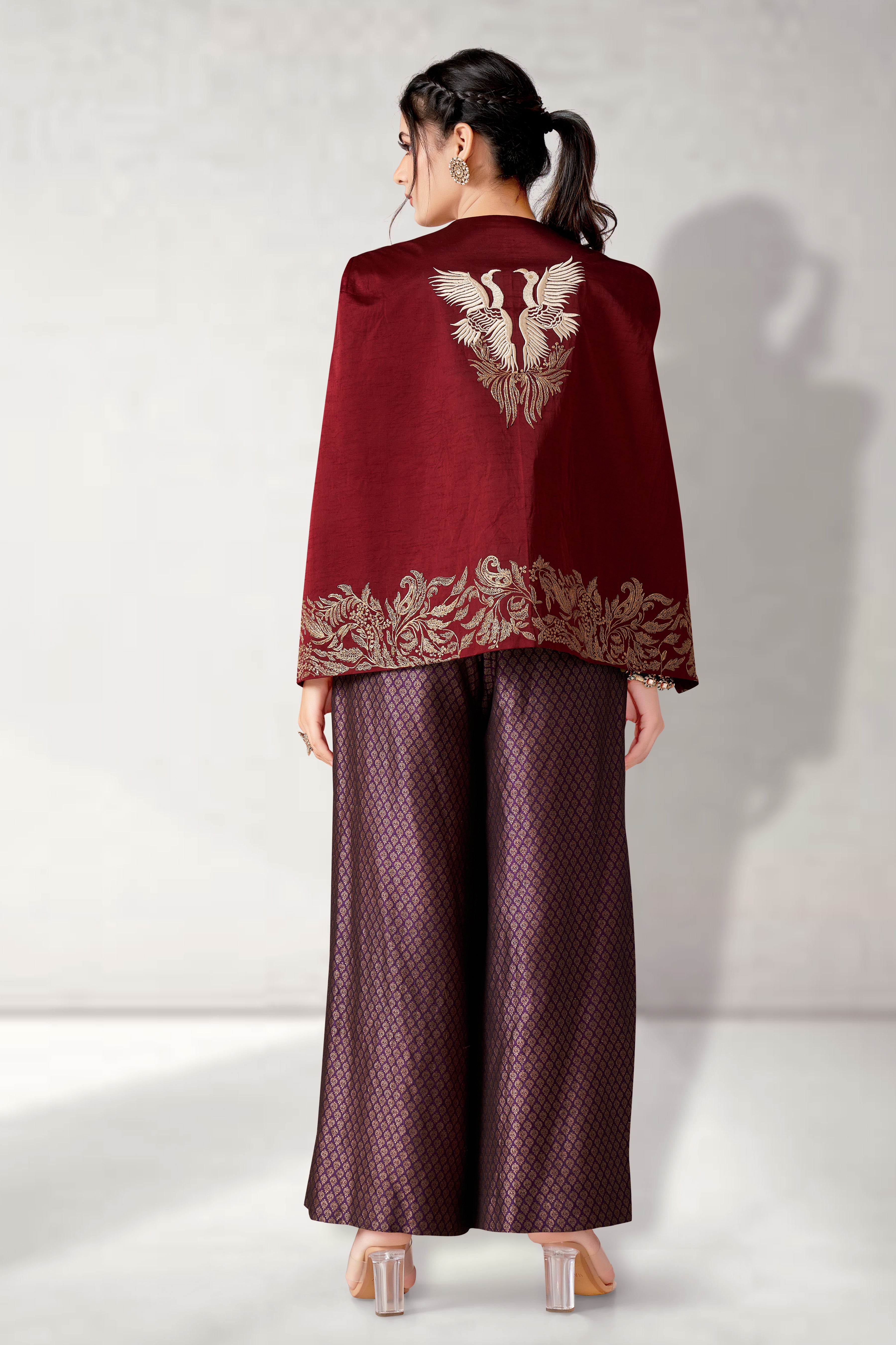 Blazer with brocade Bustier and pants