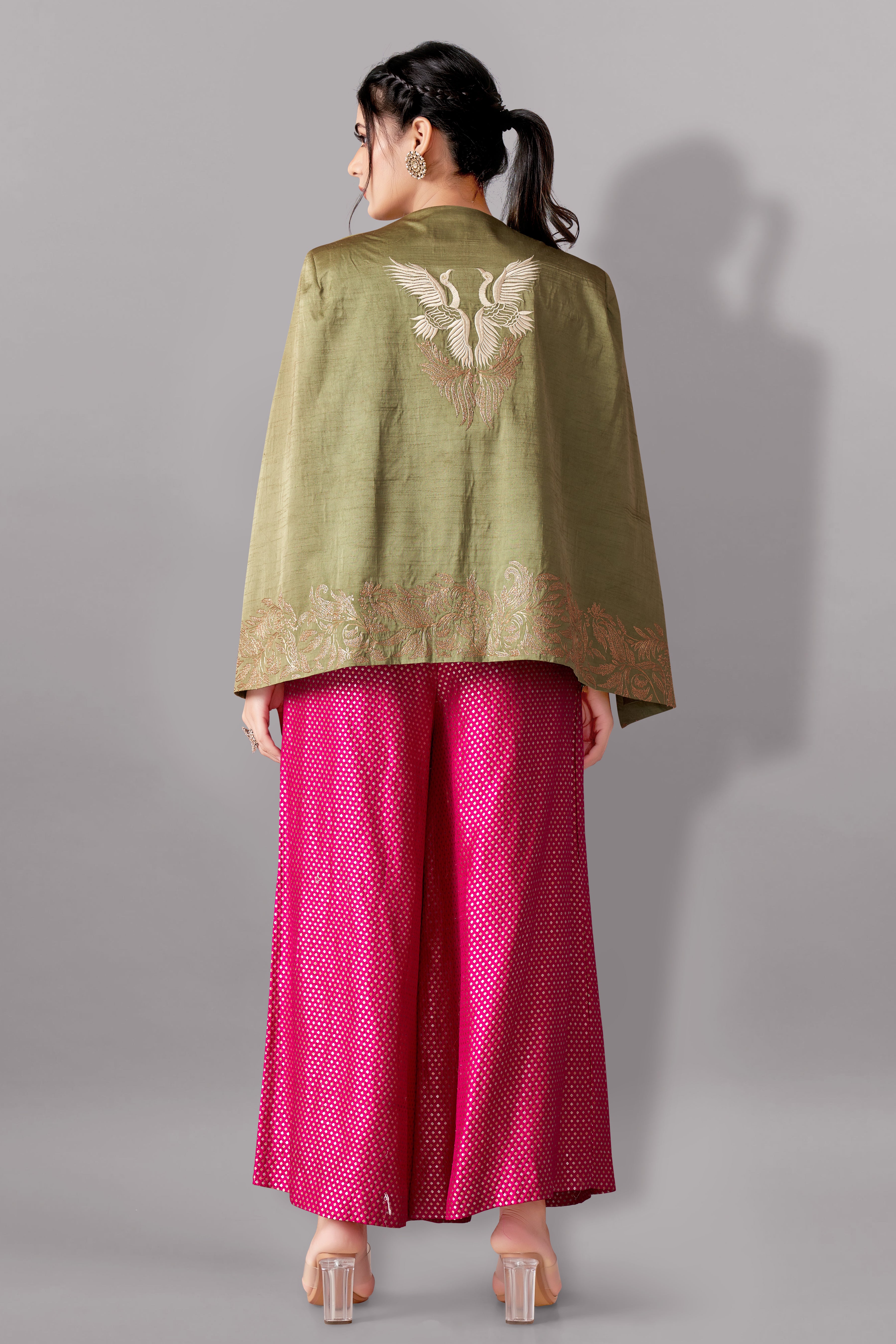 Blazer with brocade Bustier and pants