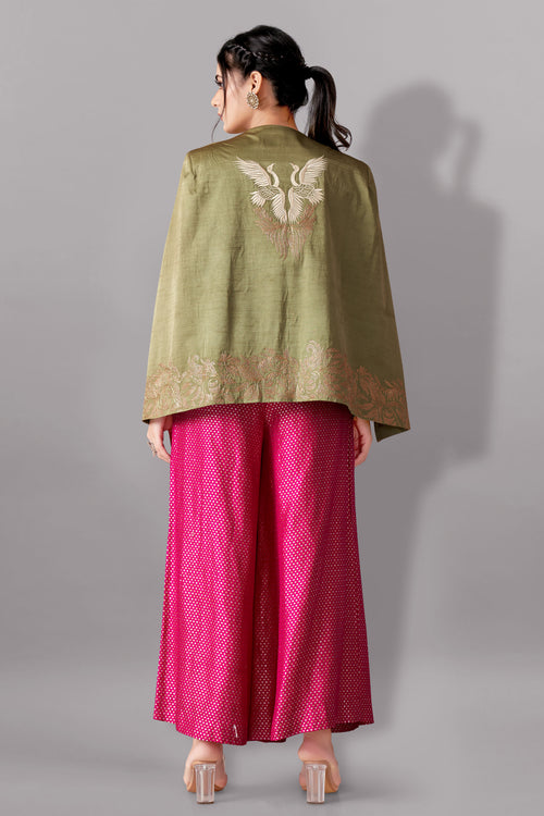 Blazer with brocade Bustier and pants