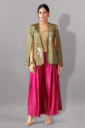 Blazer with brocade Bustier and pants