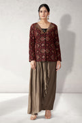 Bazer with Bustier and Drape Skirt