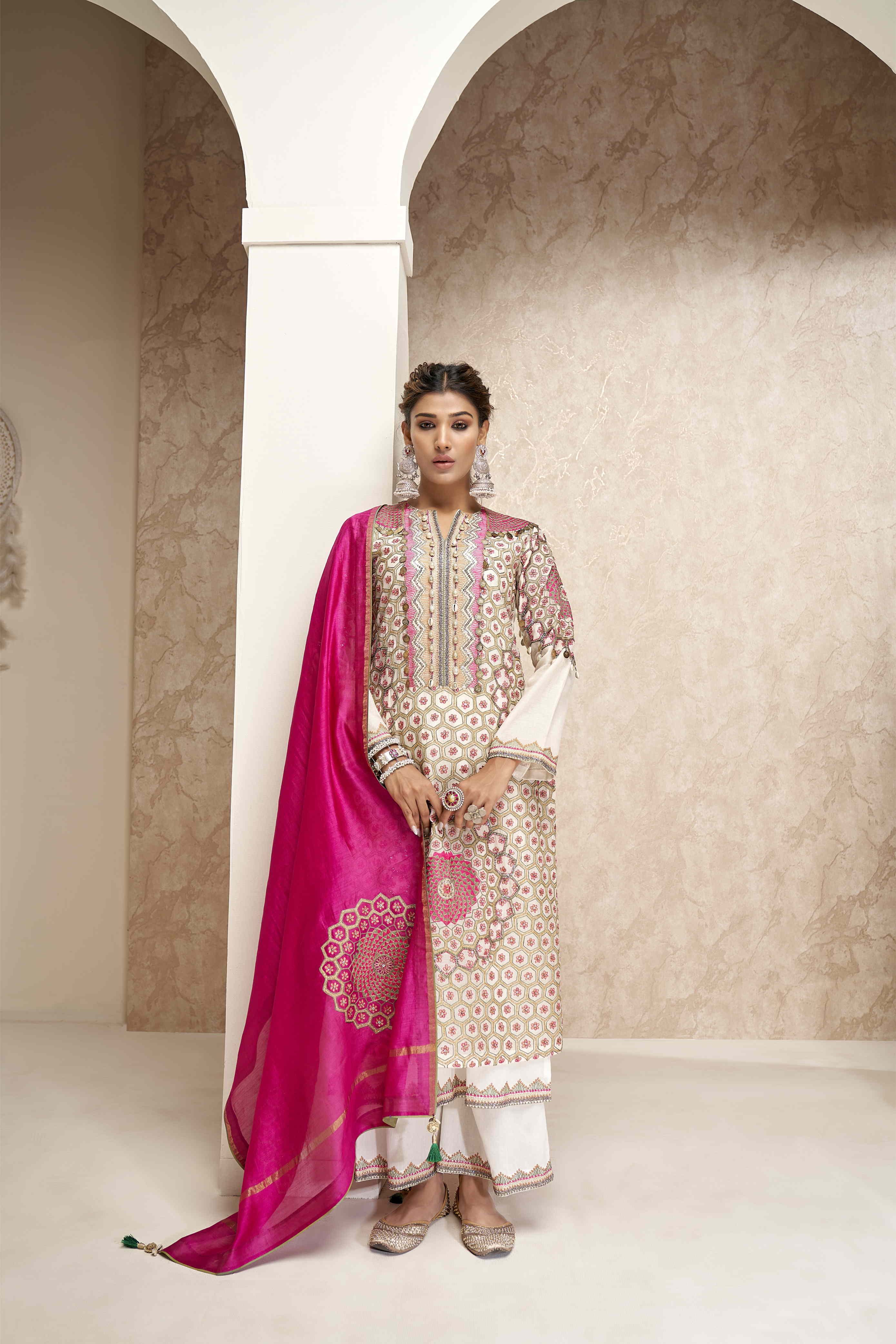 Chanderi Tunic Set
