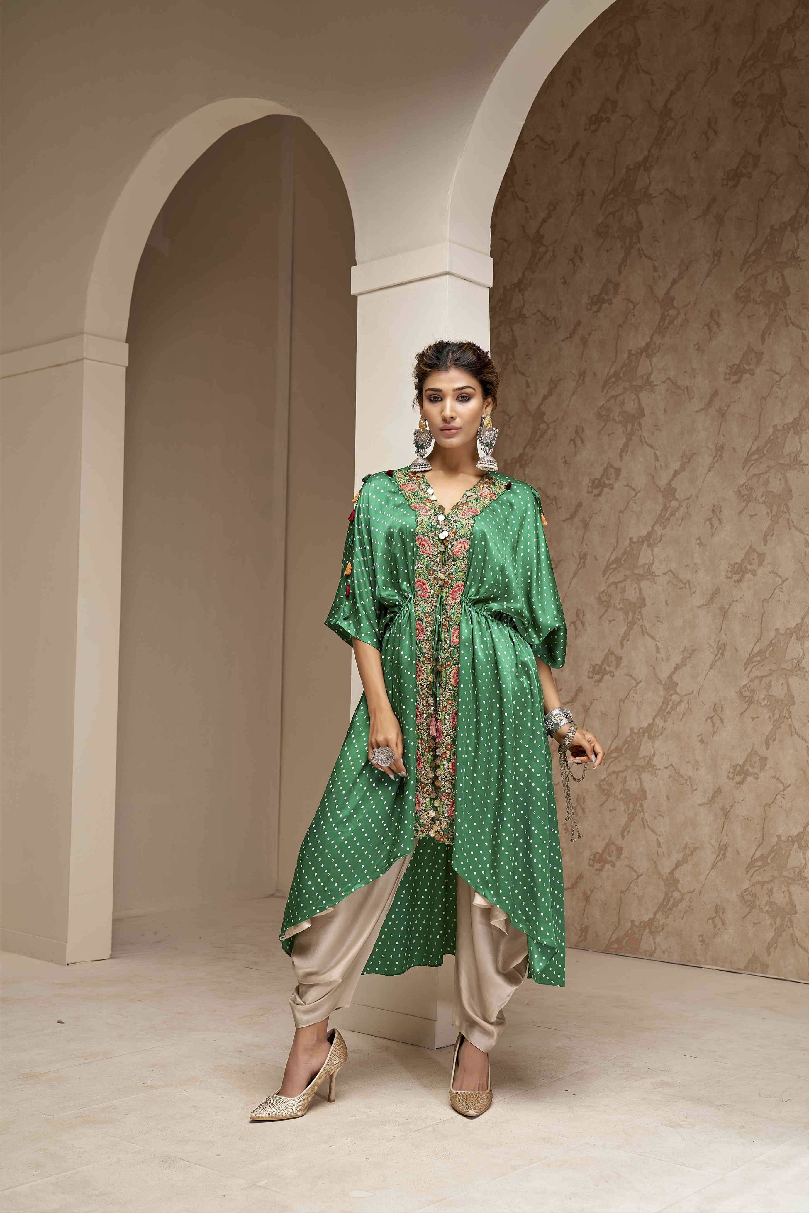 Cape with Dhoti Pants