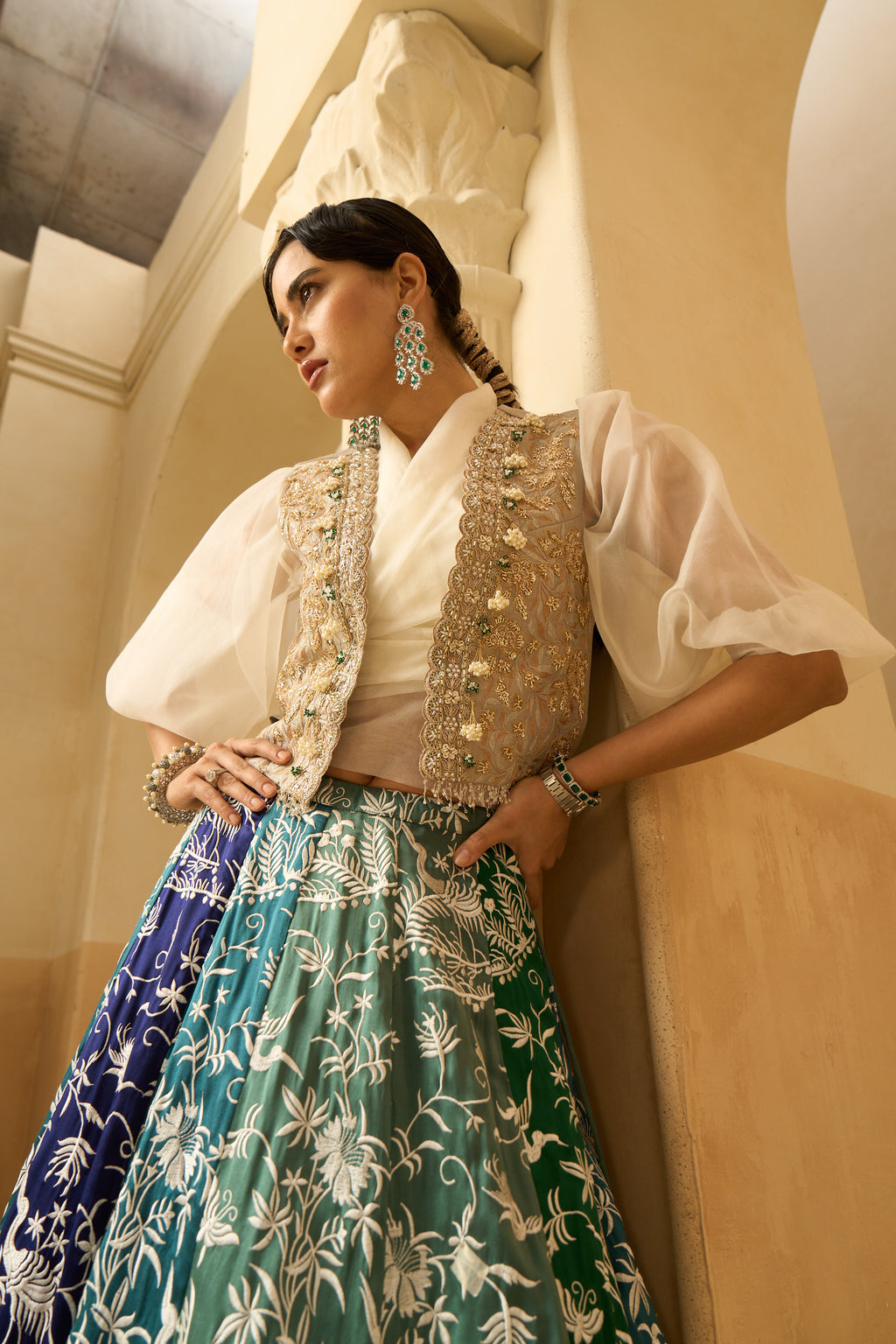 Lehenga with jacket