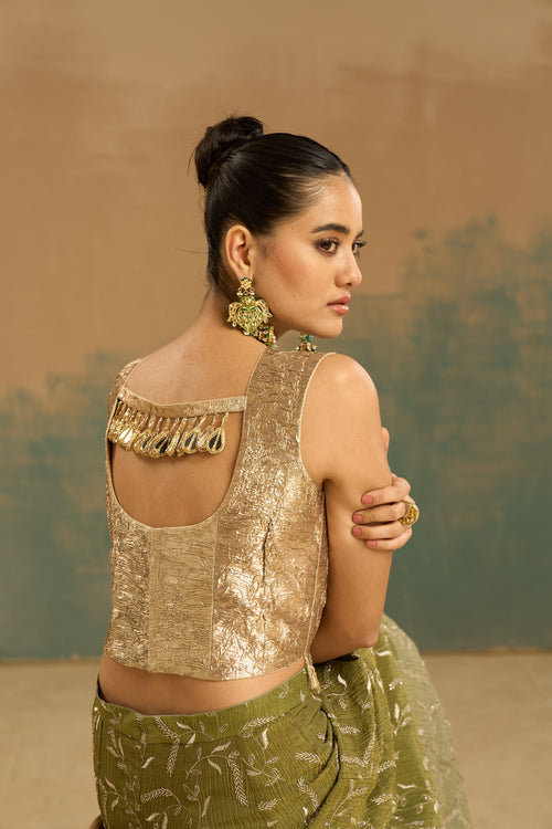 Corset with sharara