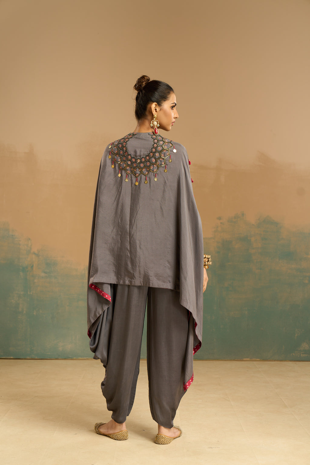 Cape with dhoti