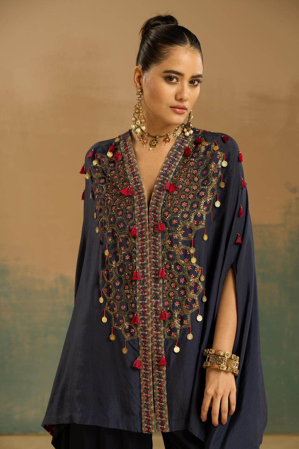Cape with dhoti