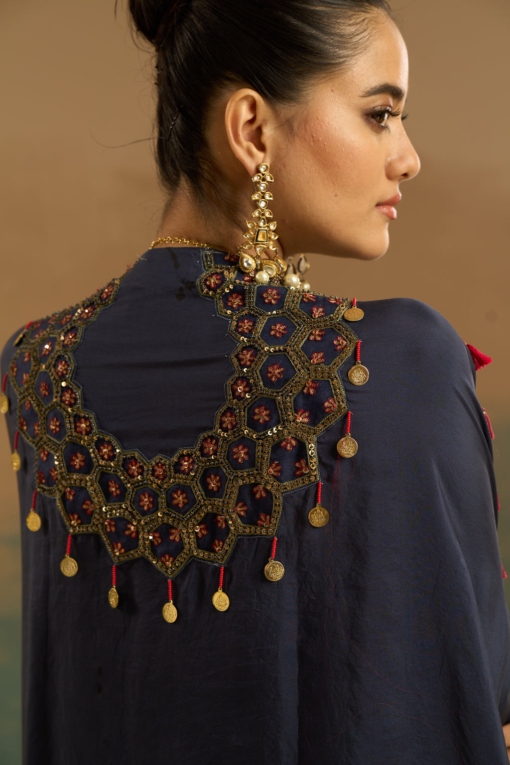Cape with dhoti