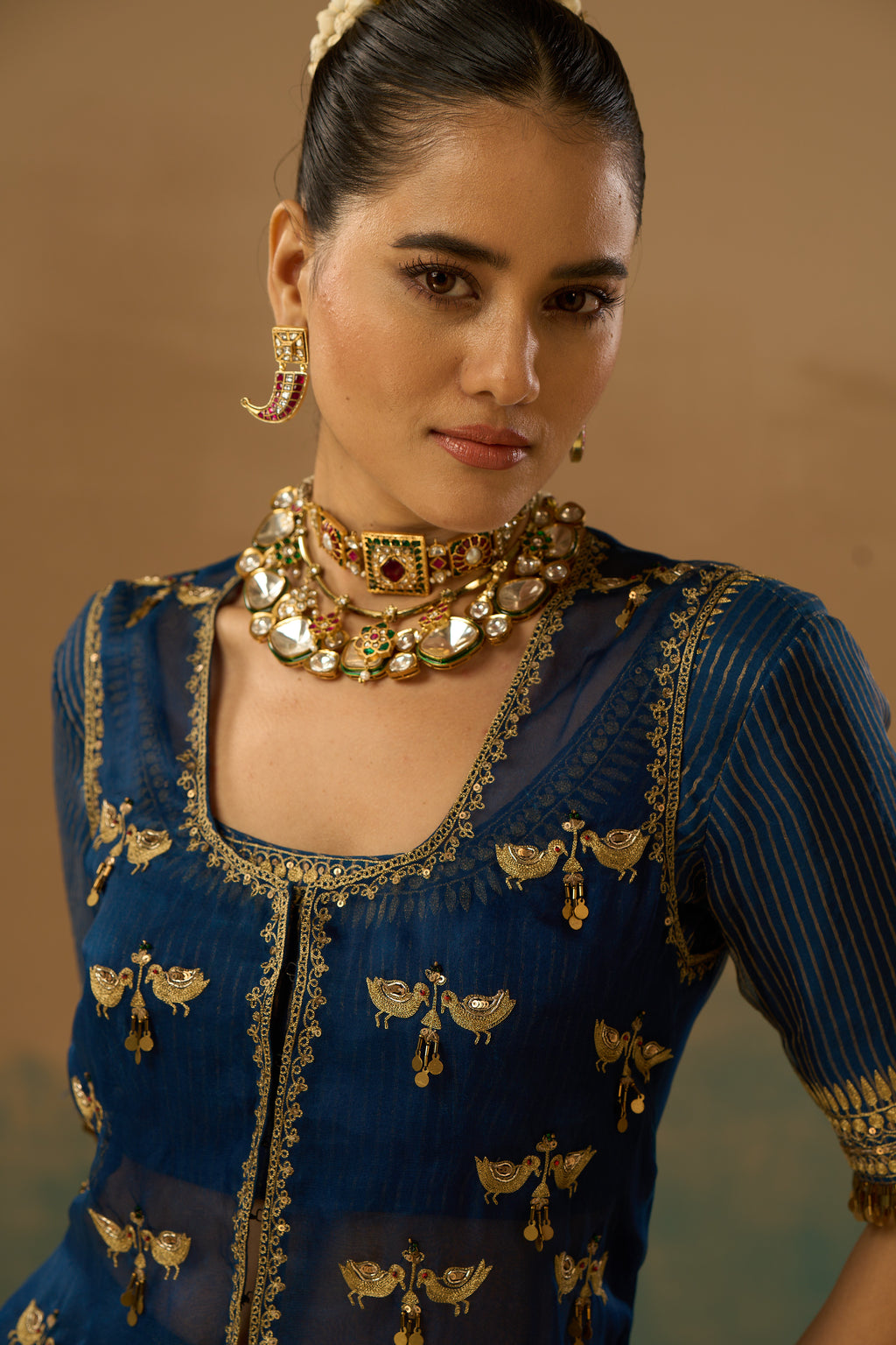 Jacket with sharara