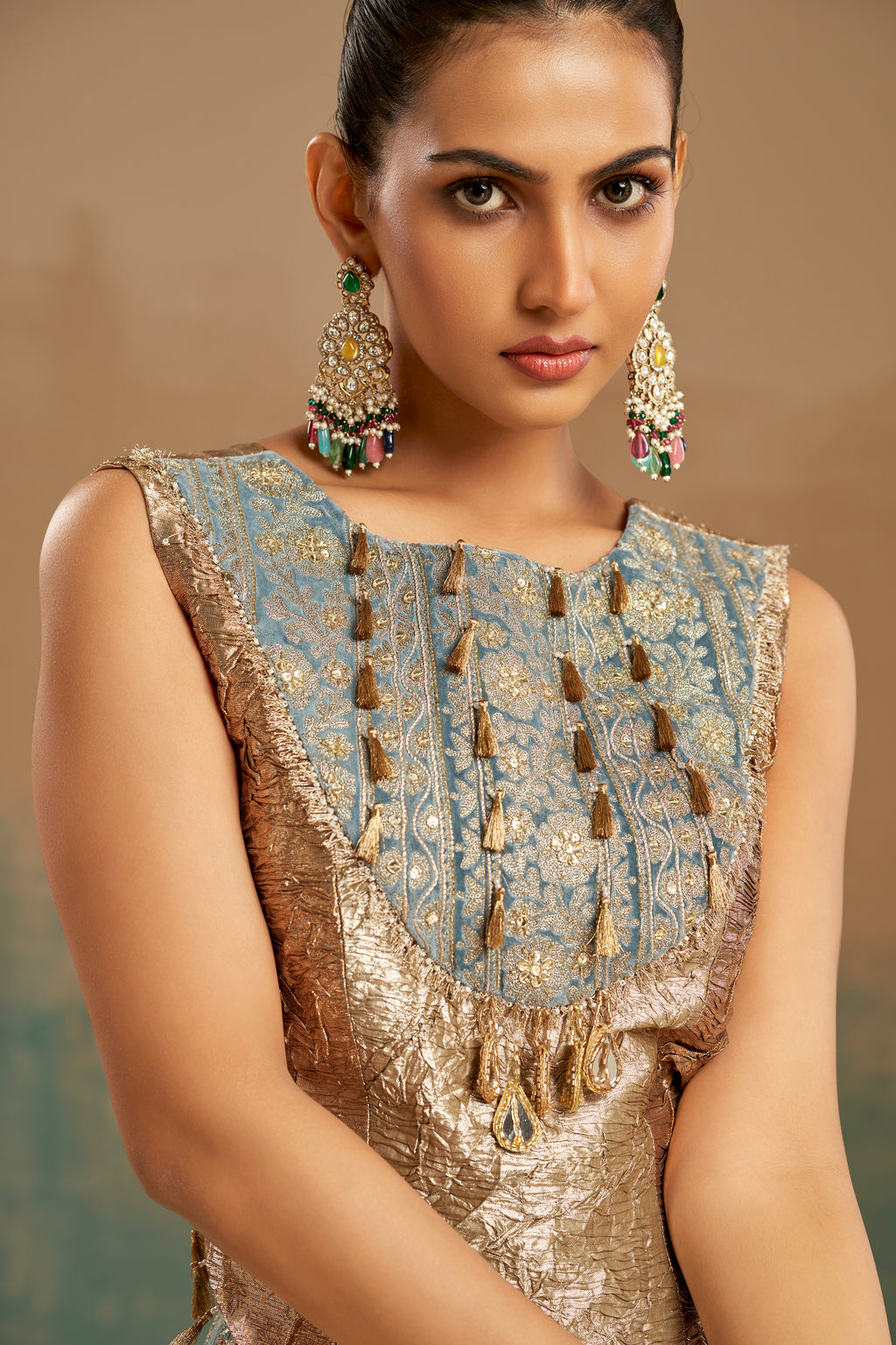 Corset with sharara