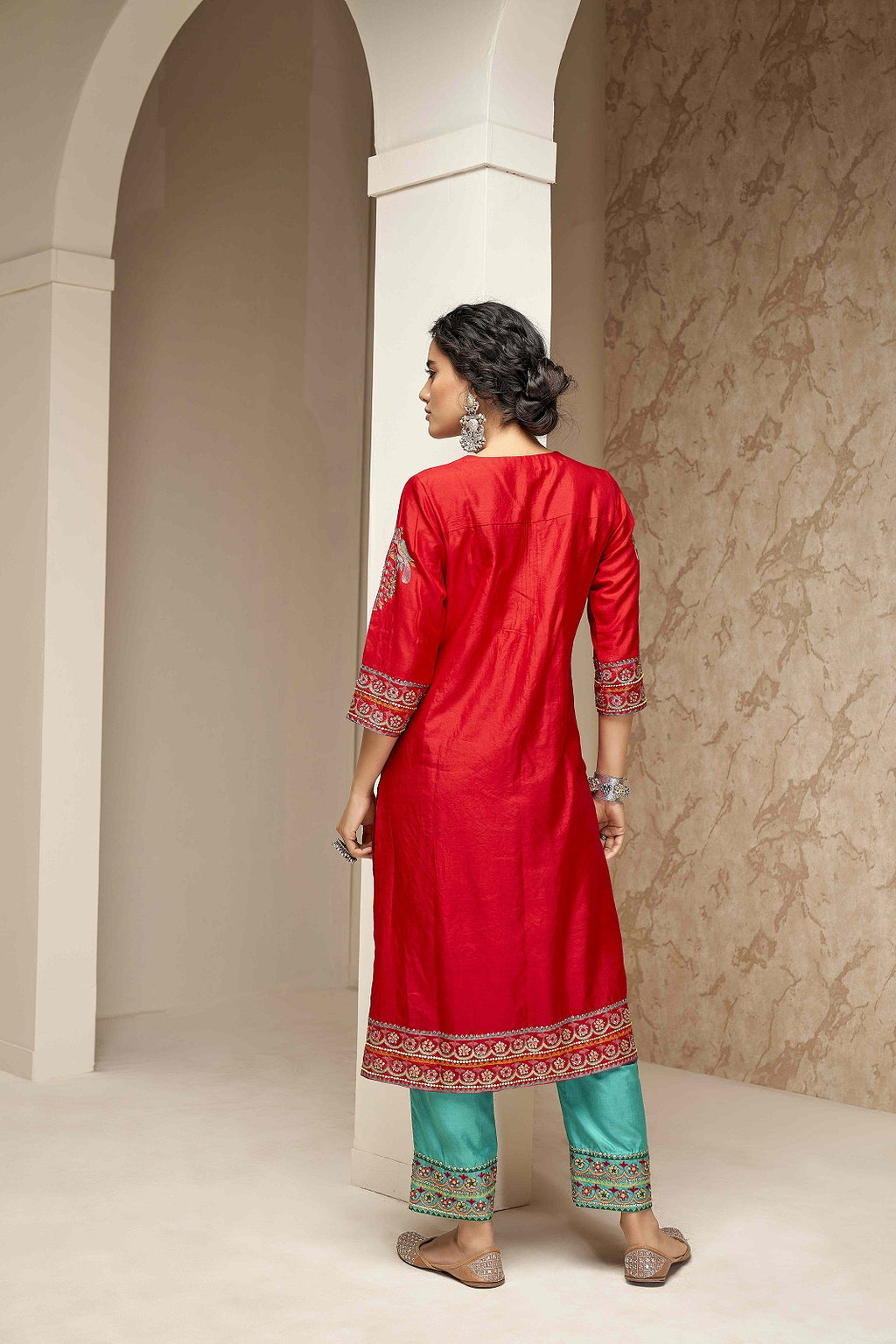 Long Kurta with Pants