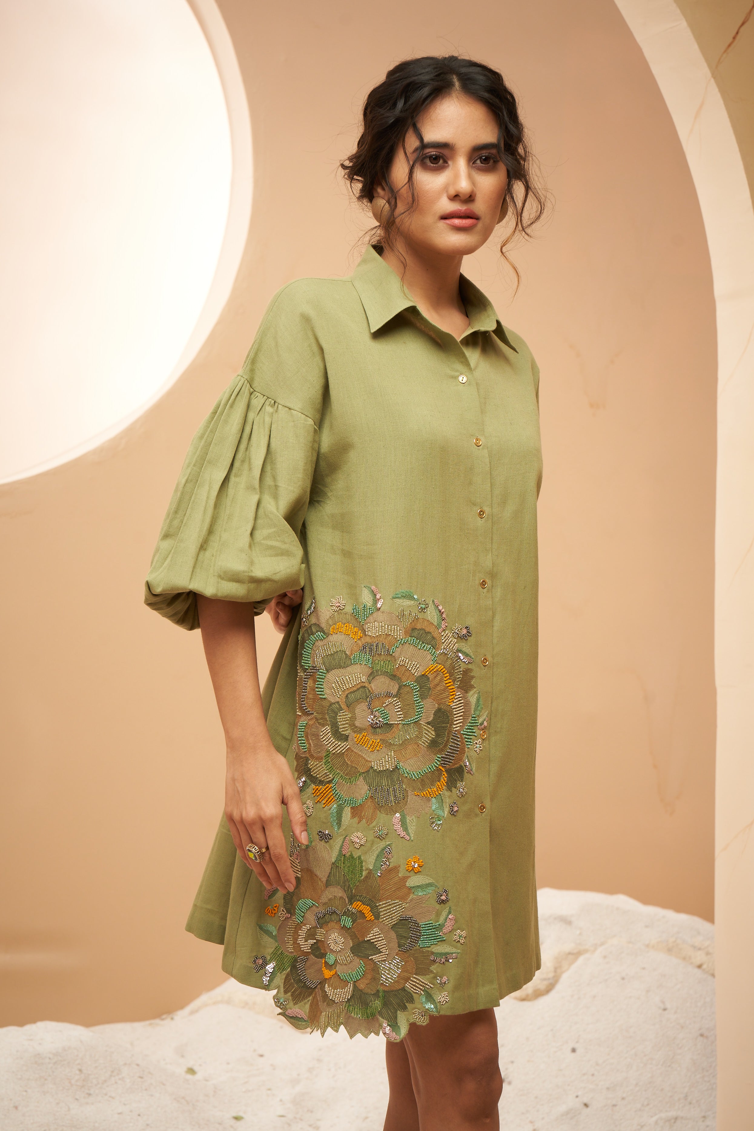 Front open tunic