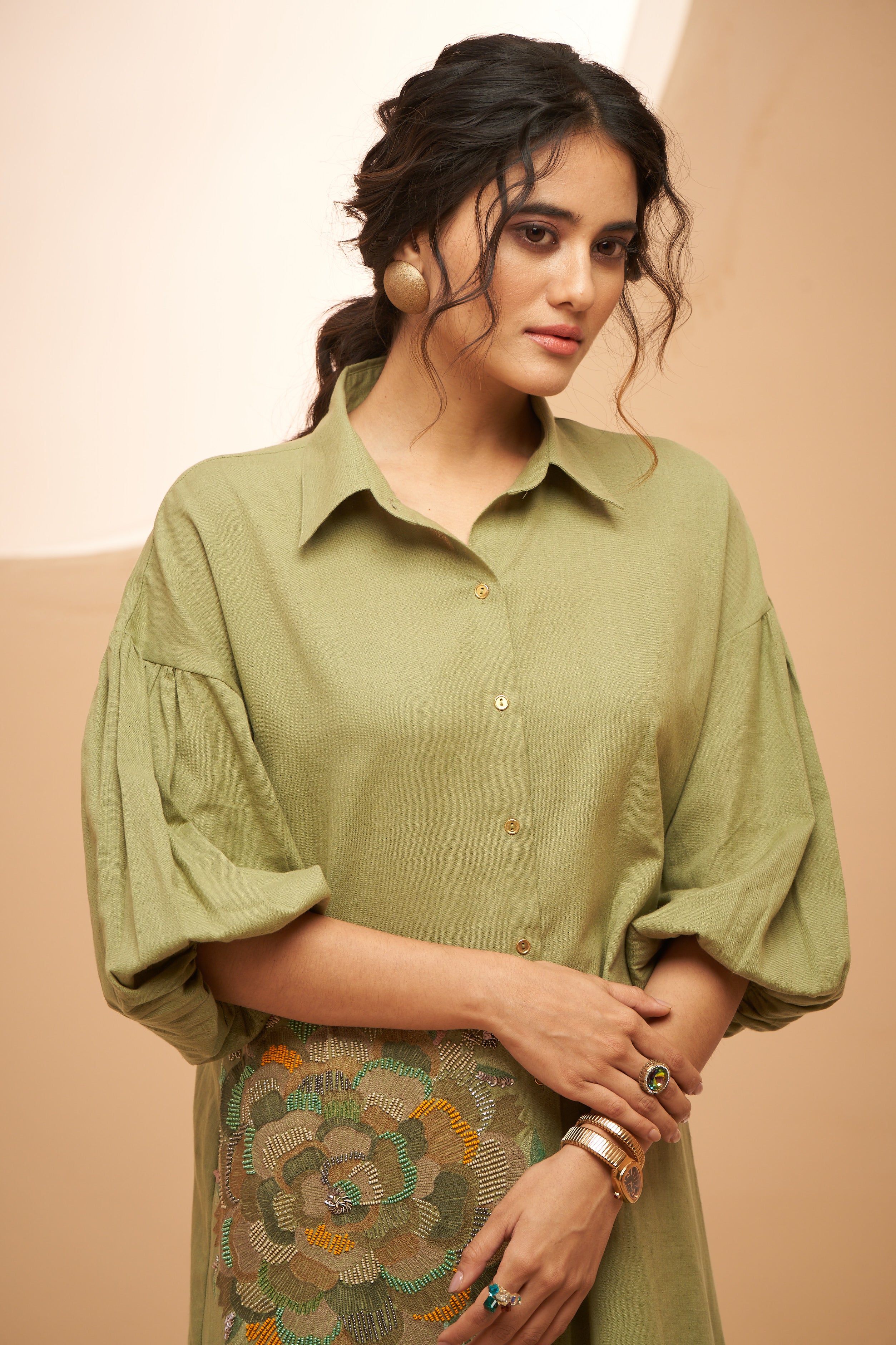 Front open tunic