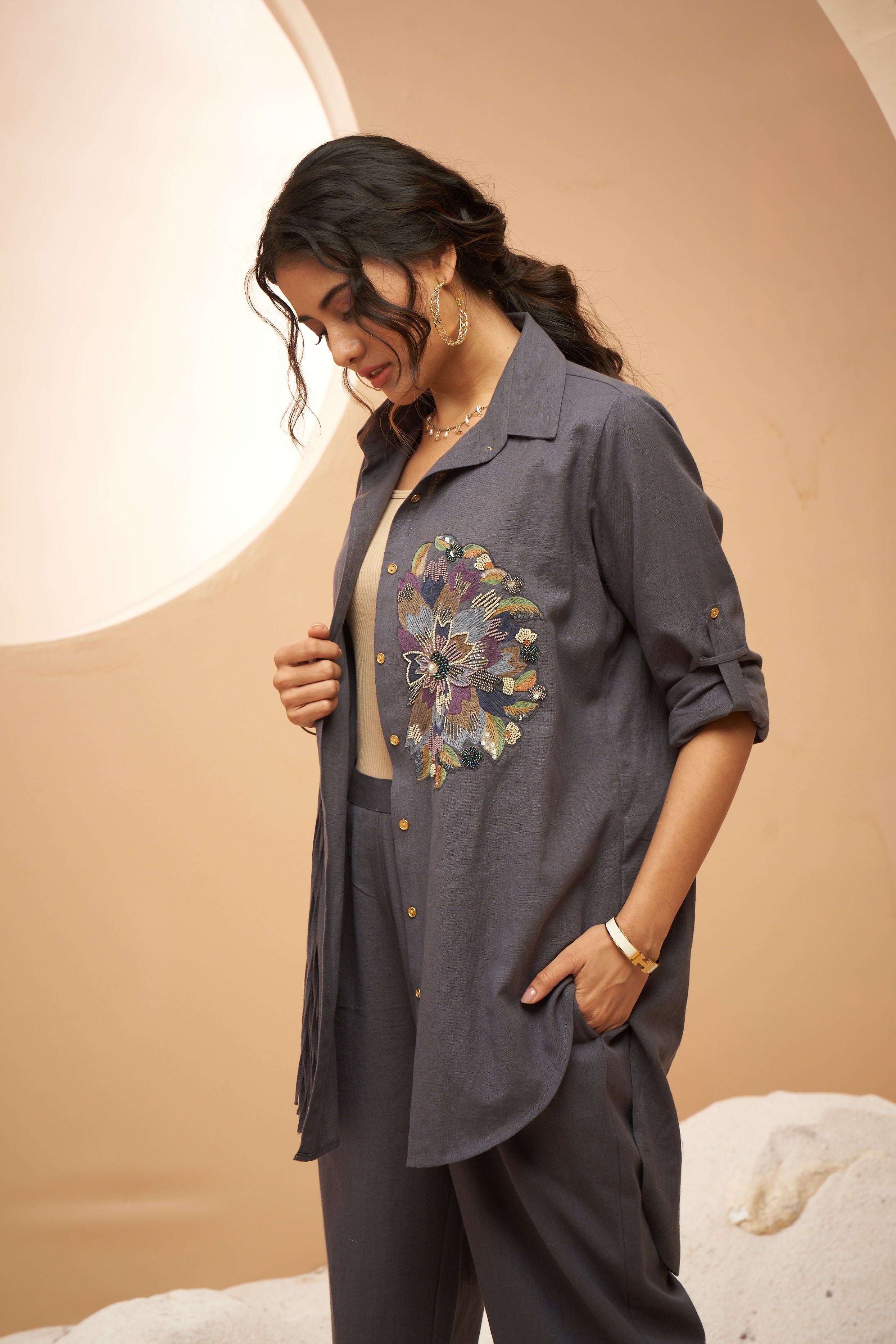 Rivet shirt set