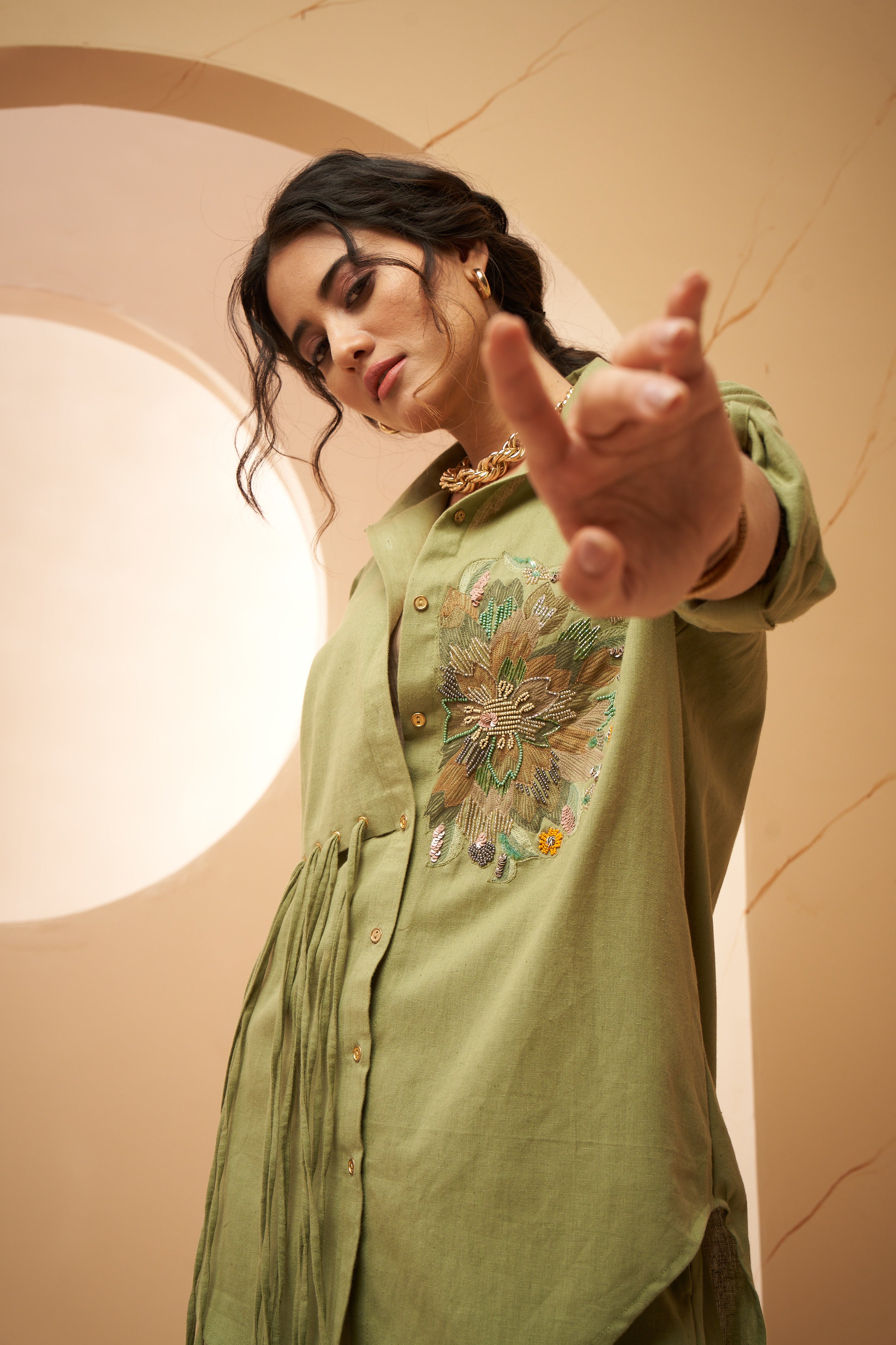 Rivet shirt set