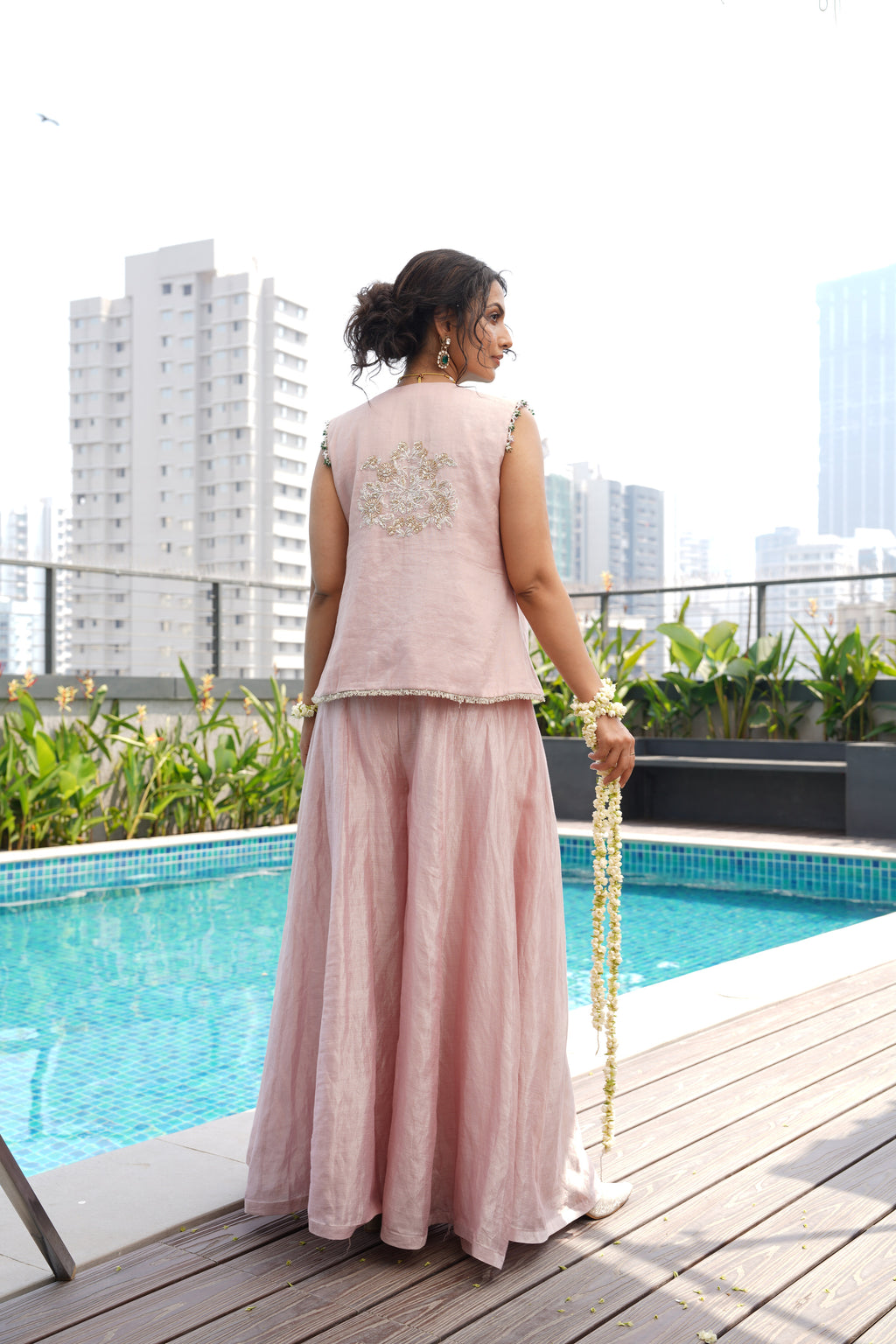 Jacket with Sharara