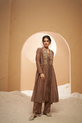 Chanderi jacket set