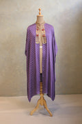 Purple Bandhej Cape