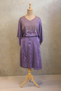 Purple Bandhej Kaftan