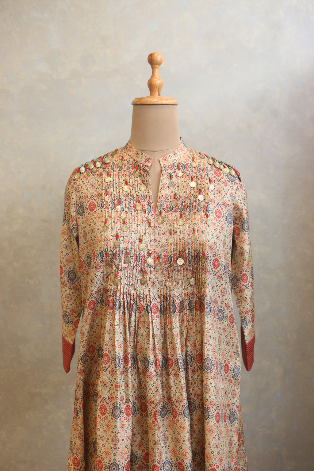 Heavy Embellished Neck Tunic