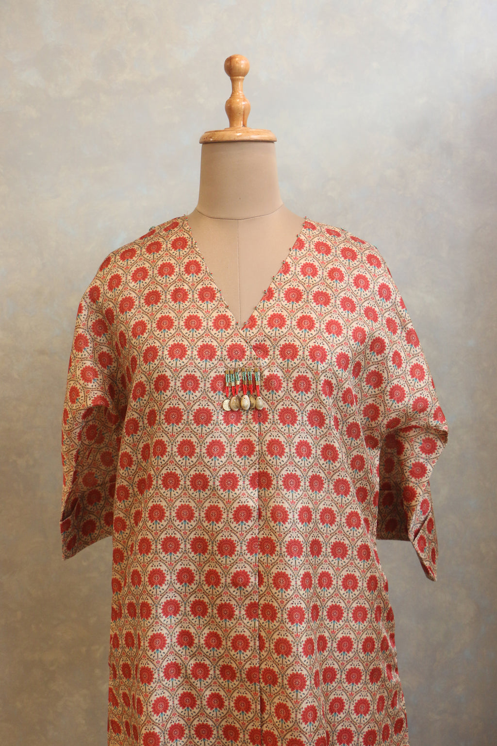Lightly Embellished Neck Tunic
