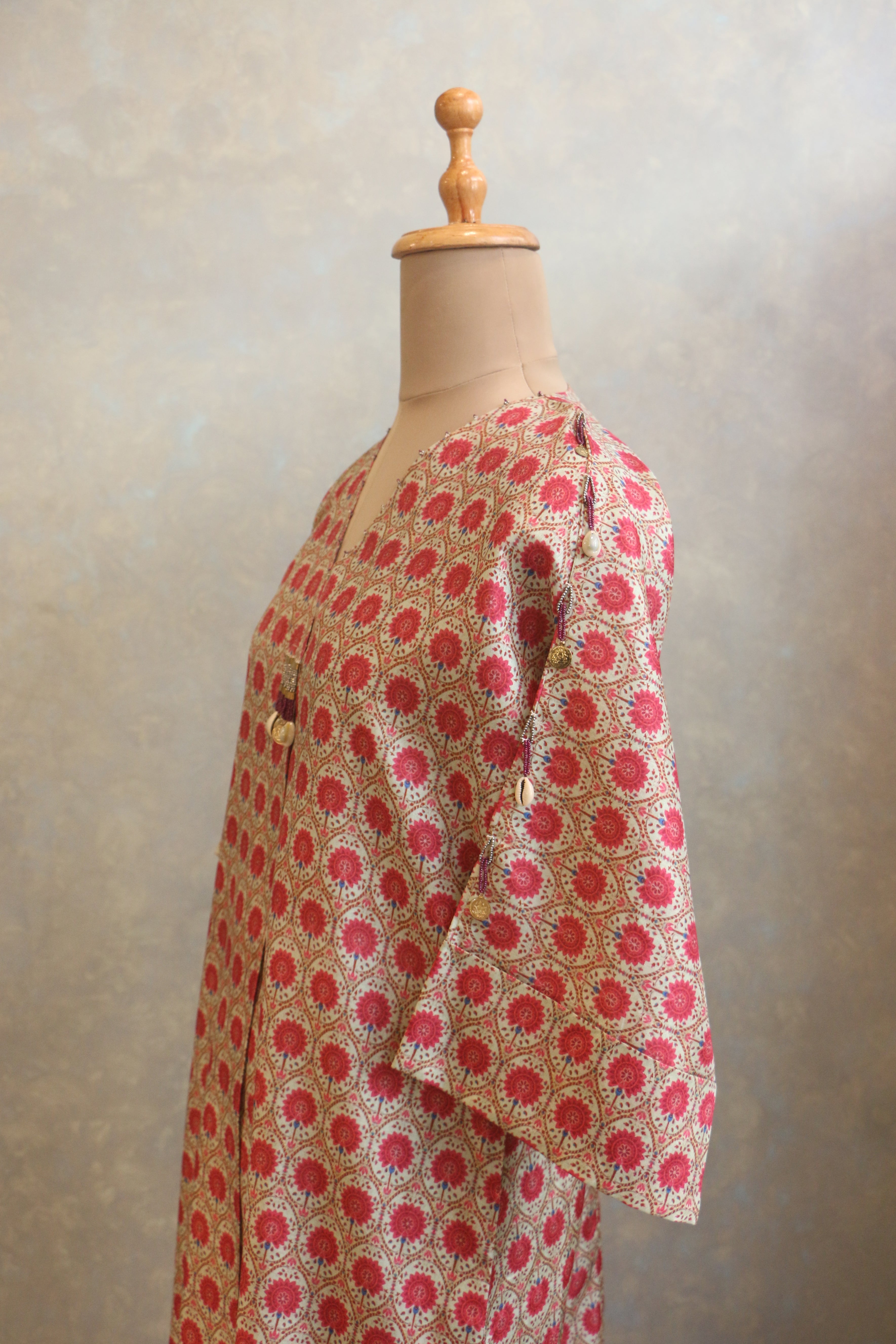 Lightly Embellished Neck Tunic