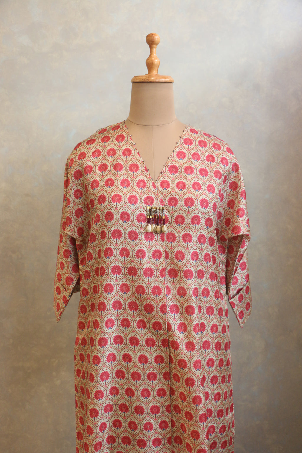 Lightly Embellished Neck Tunic