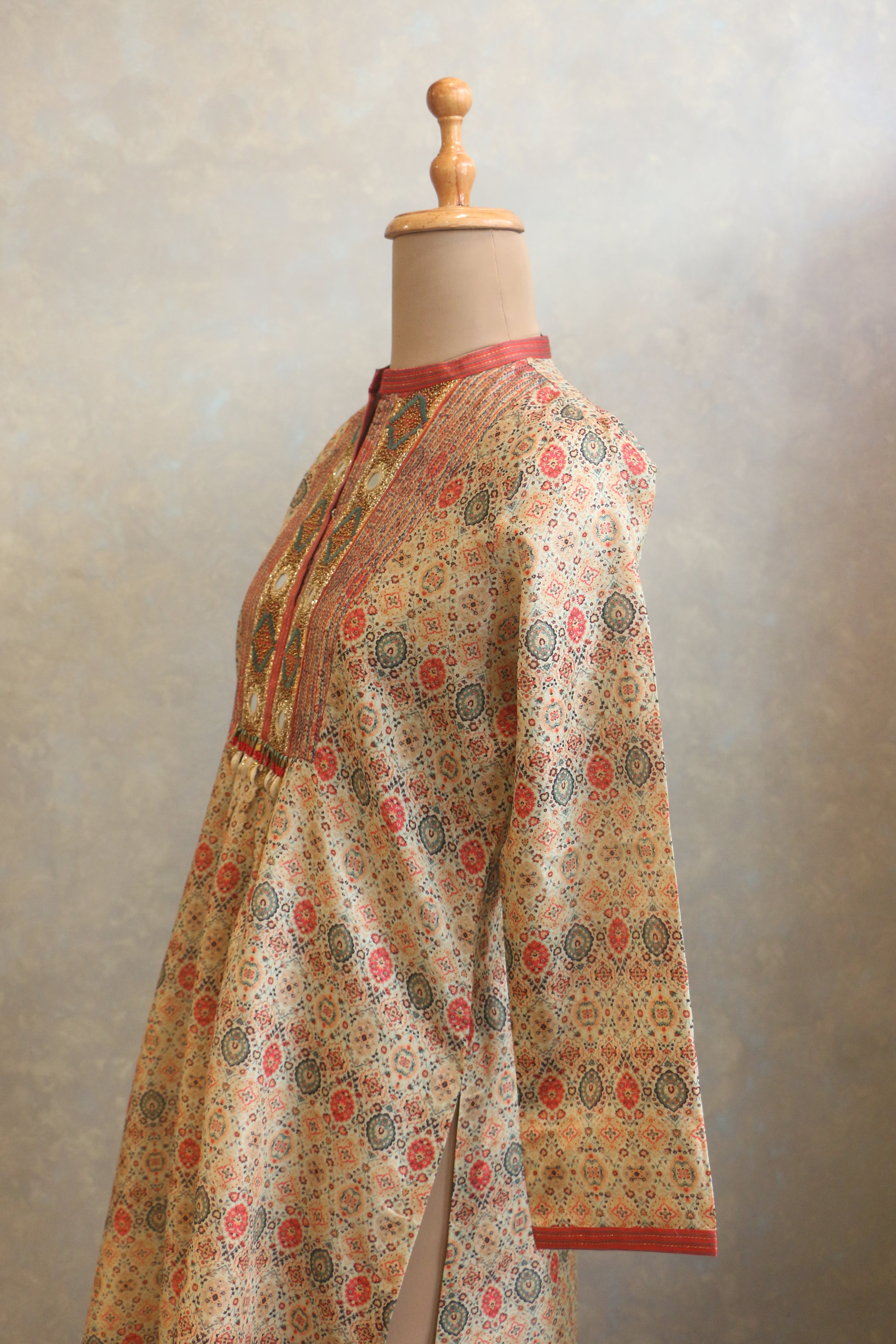 Heavy Embellished Neck Tunic