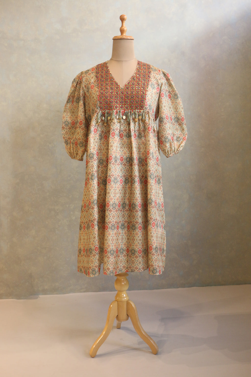 Heavy Embellished Neck Tunic