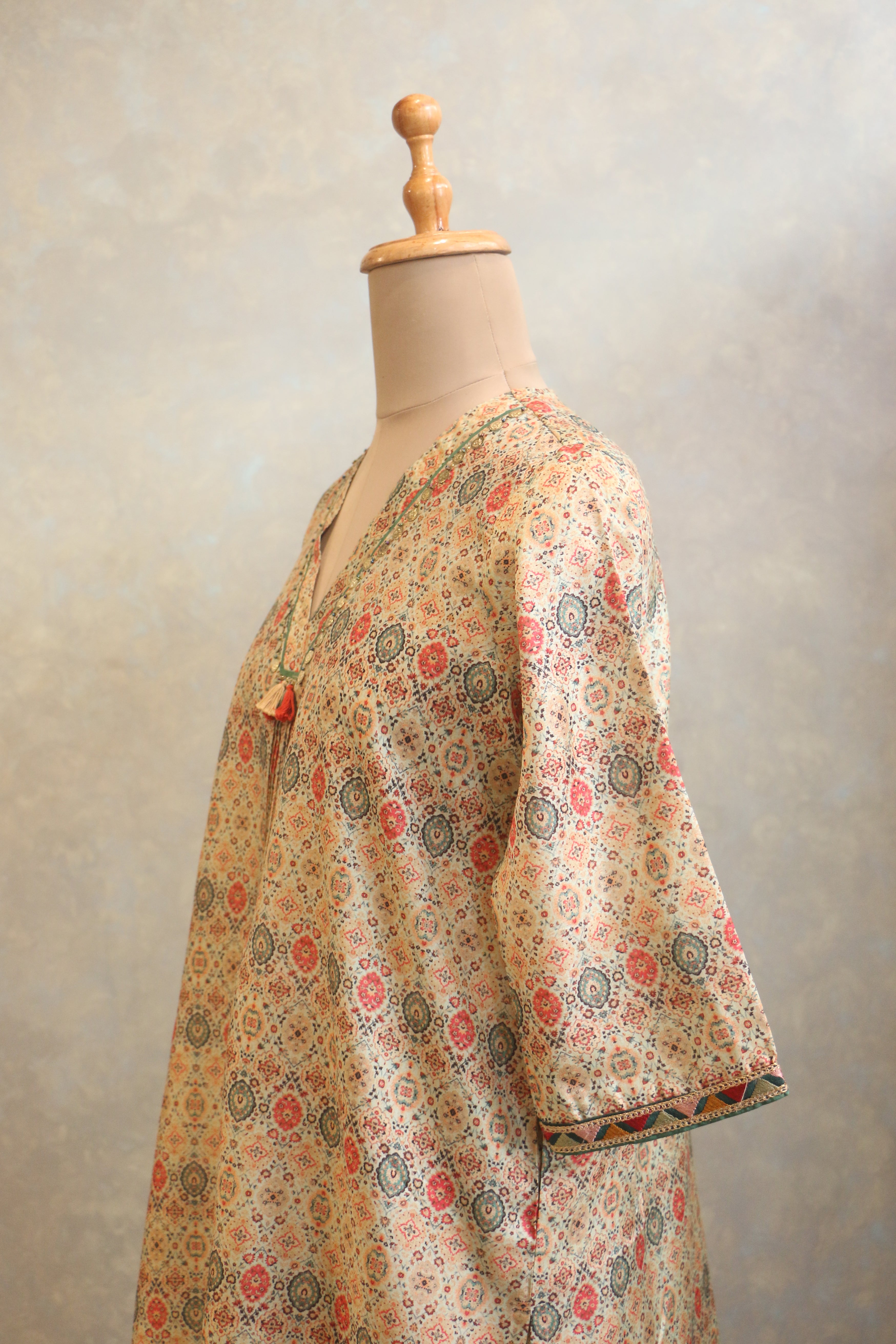 Lightly Embellished Neck Tunic