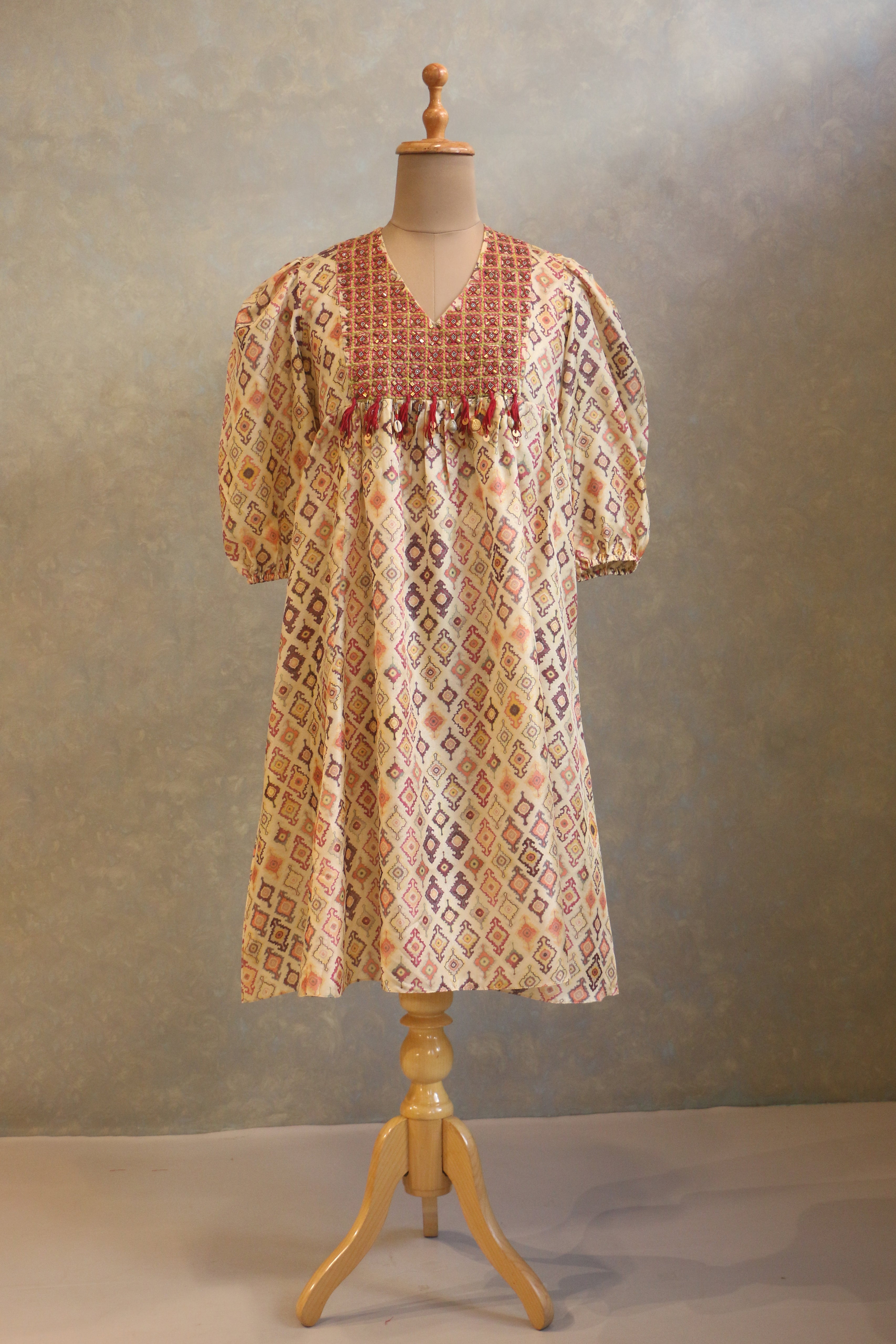 Heavy Embellished Neck Tunic