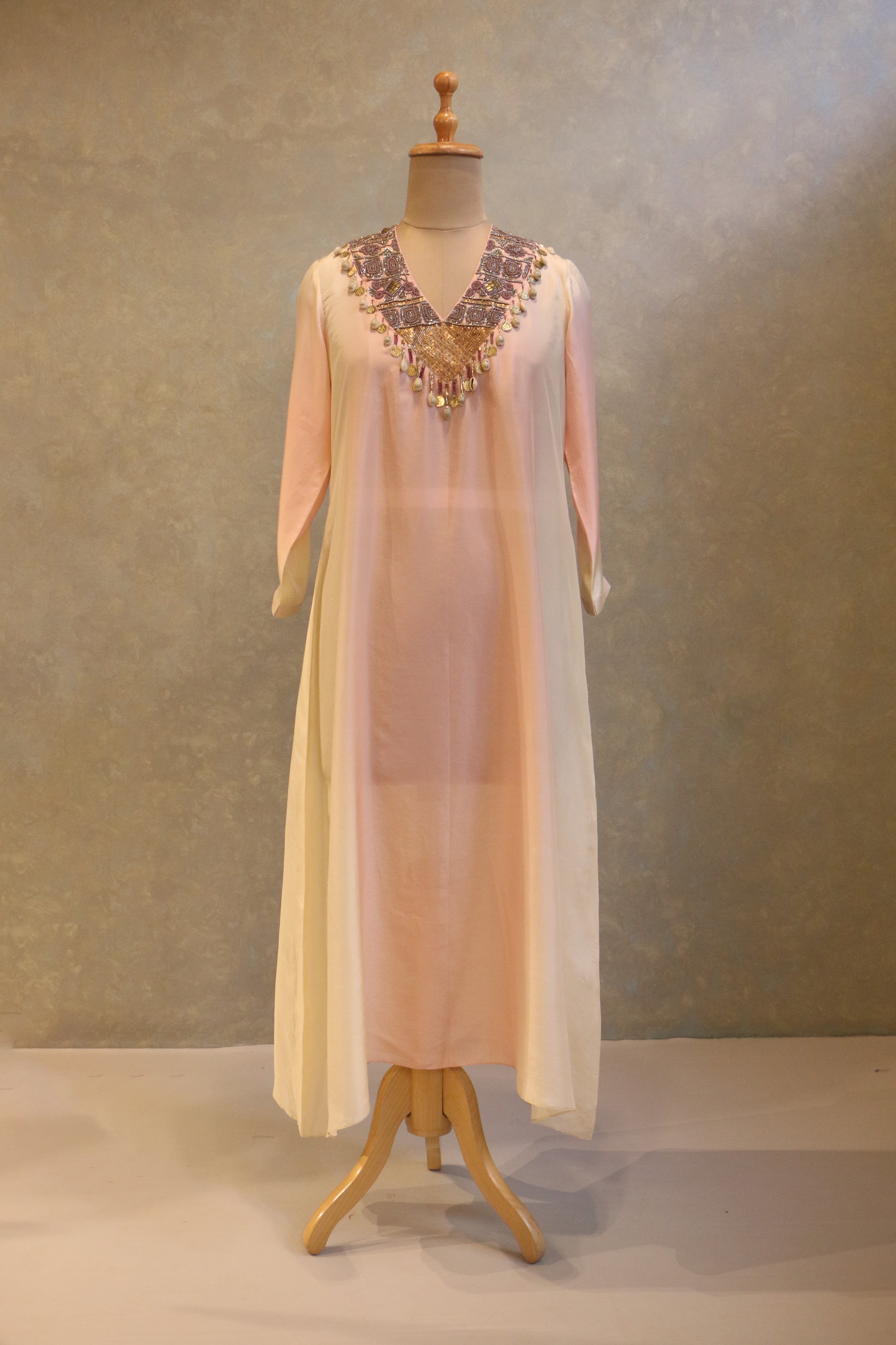 Heavy Embellished Neck Tunic