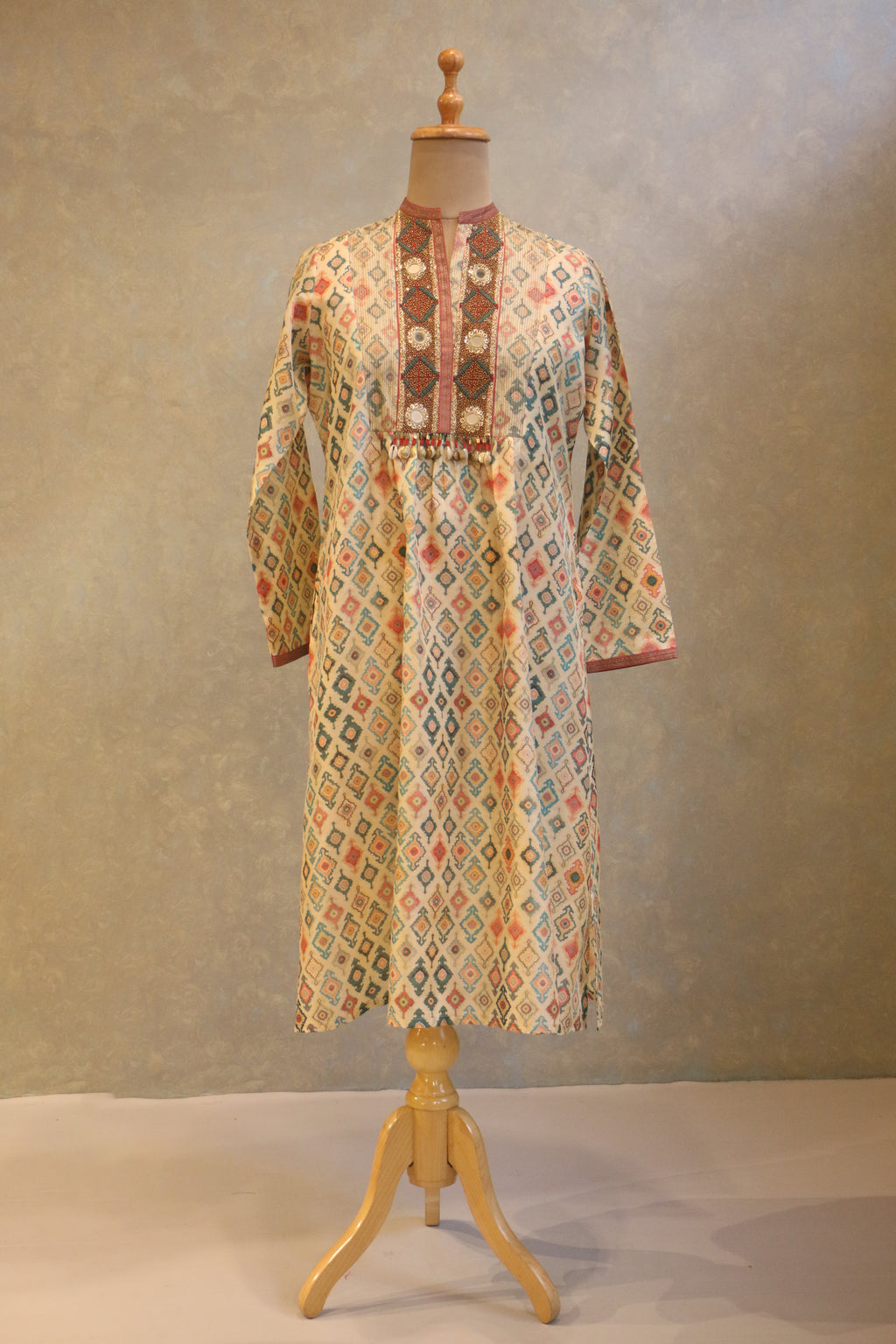 Heavy Embellished Neck Tunic
